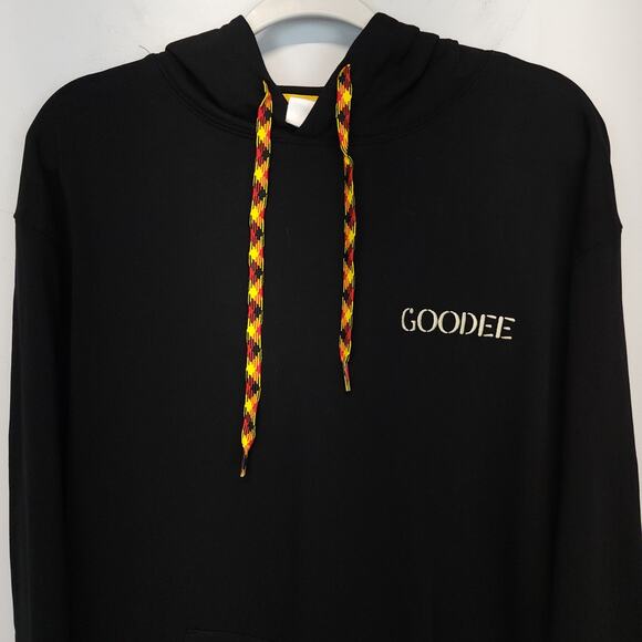 Goodee x Kotn Hoodie Size L Black Relaxed Fit 100% Cotton Urban Street Luxe Cali - Picture 5 of 16